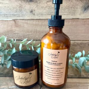 Tallow Face Cream Body Lotion Set